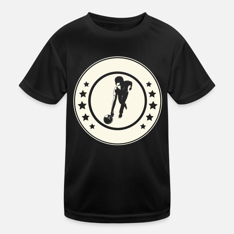 Bowling  Kinder Funktions-T-Shirt