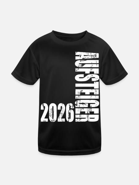 Promoted 2026 Promotion Jersey Promotion 26 - Kids Functional T-Shirt - black - Front