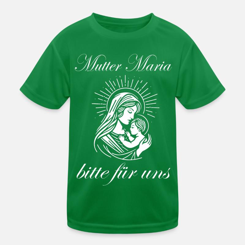Mutter Maria Design – Bitte für uns Kinder Funktions-T-Shirt