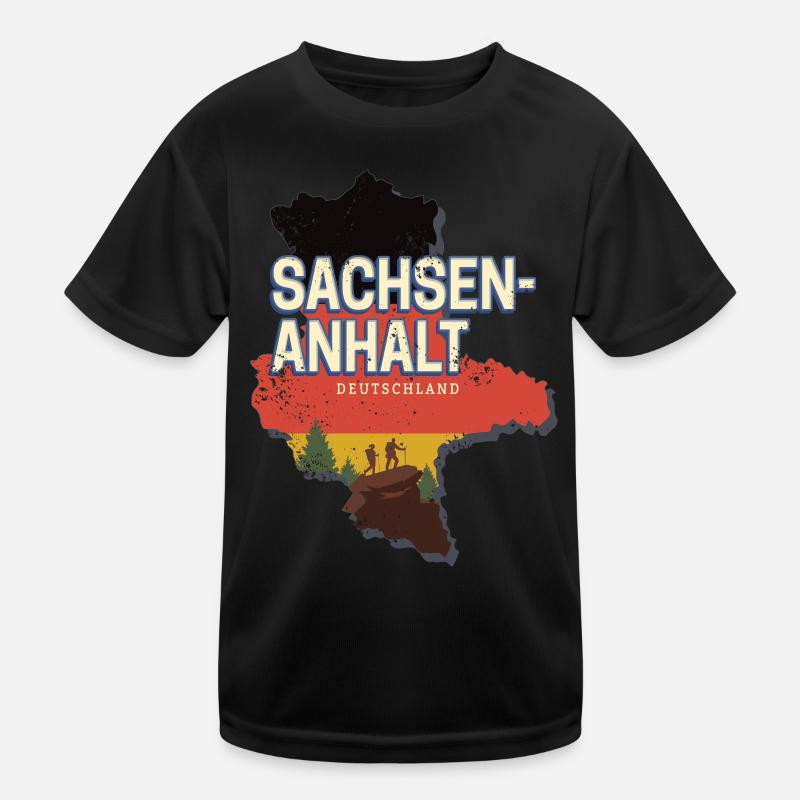 Saxony Anhalt Germany State Souvenir Kids Functional T-Shirt