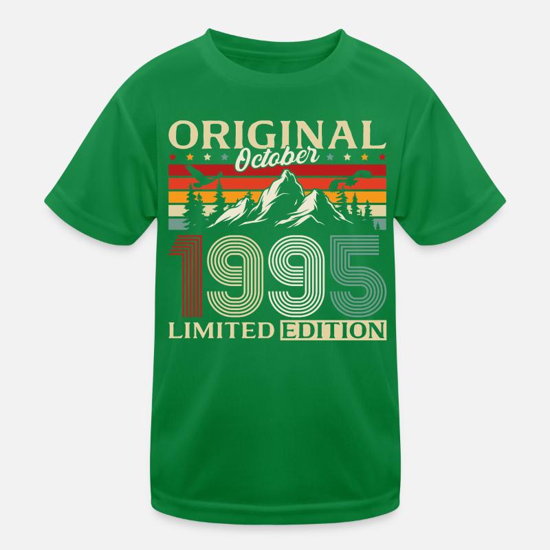 30th Birthday Original October 1995 Kids Functional T-Shirt