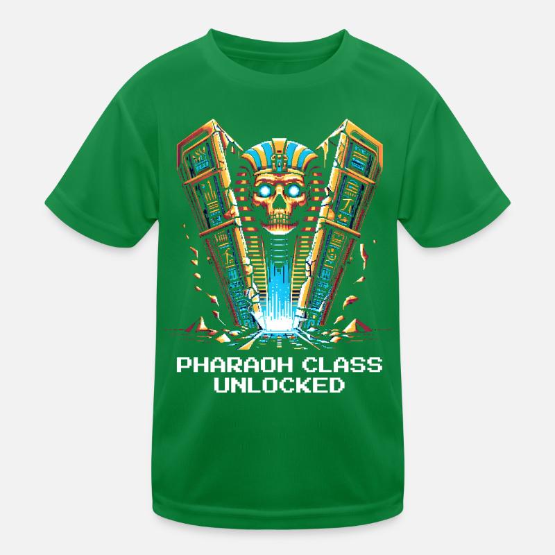 Pharaoh Class Unlocked | Egypt, RPG Kids Functional T-Shirt
