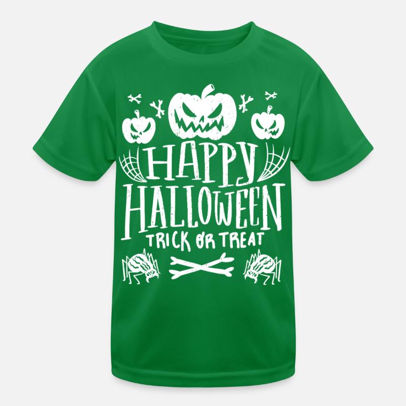 Spukkürbisse Süßes oder Saures Kinder Funktions-T-Shirt