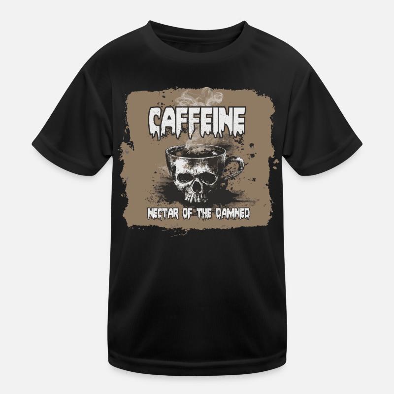Le café, nectar des damnés T-shirt sport Enfant