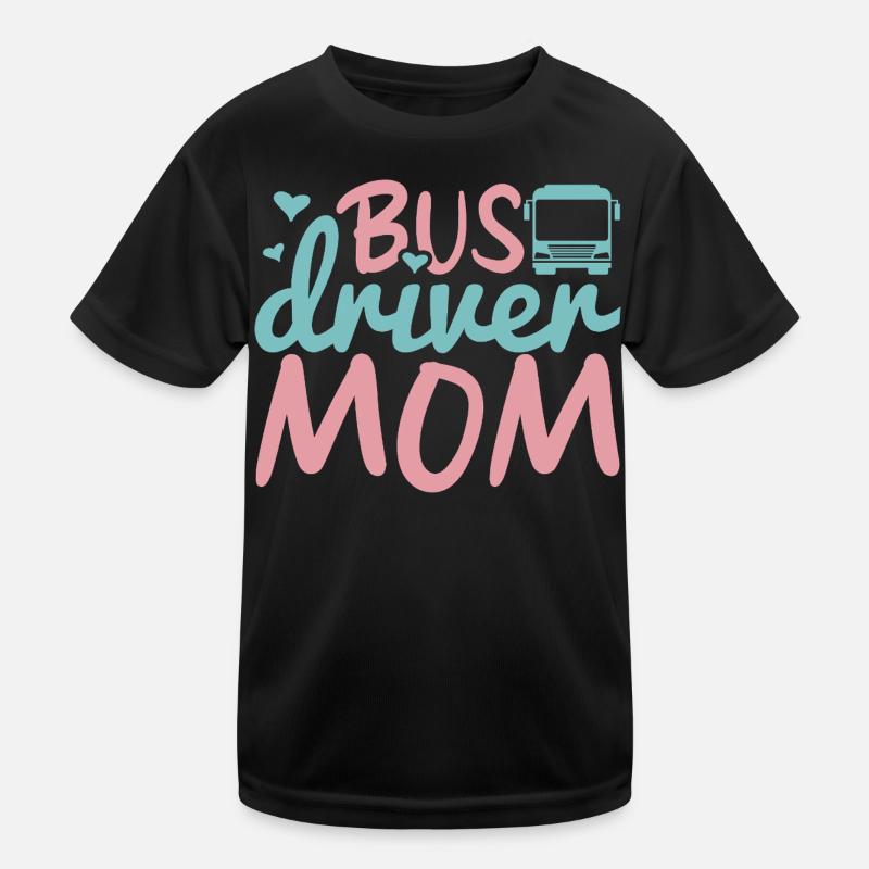 Busfahrer Mama Kinder Funktions-T-Shirt