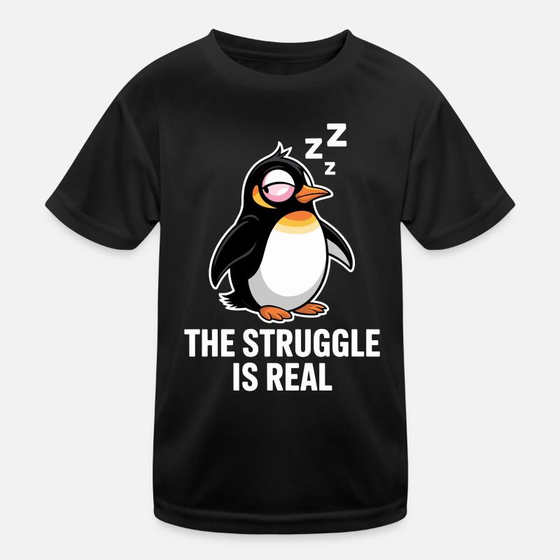 Pinguin Lustiger Spruch Kinder Funktions-T-Shirt