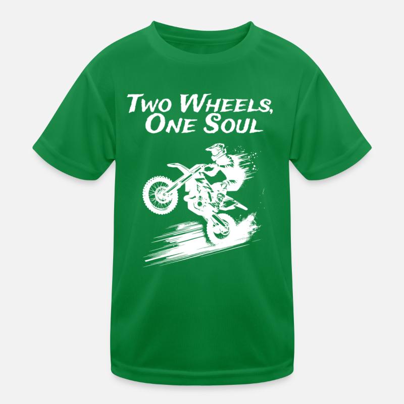 Two Wheels, One Soul Kinder Funktions-T-Shirt