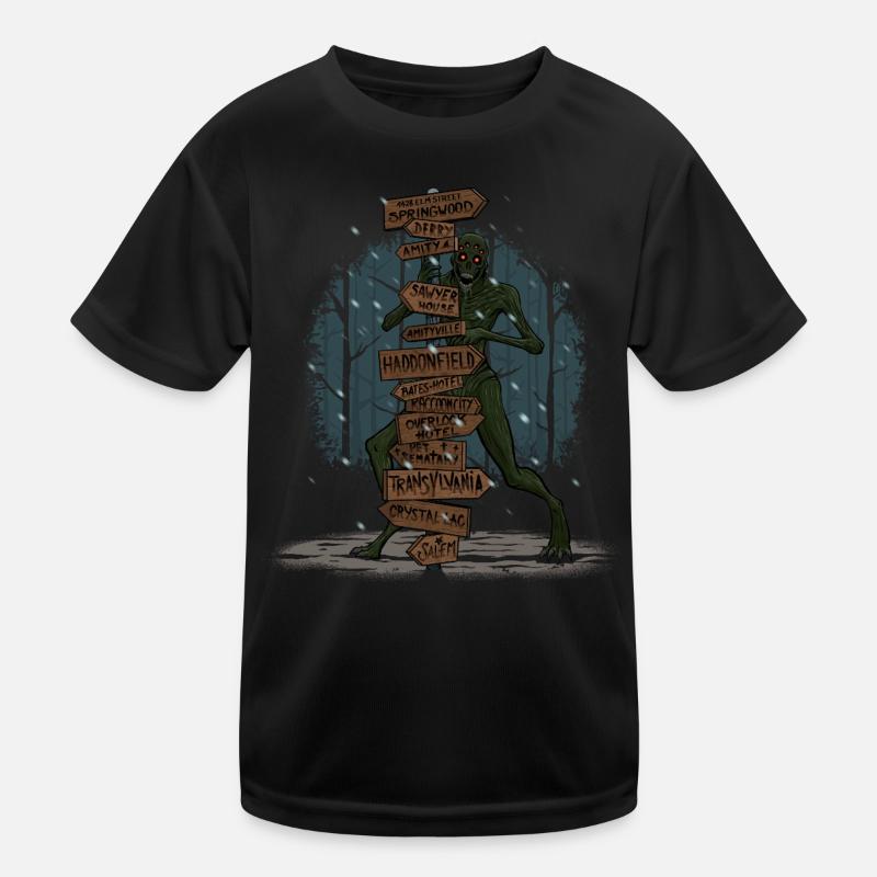 Böse Orte Kinder Funktions-T-Shirt
