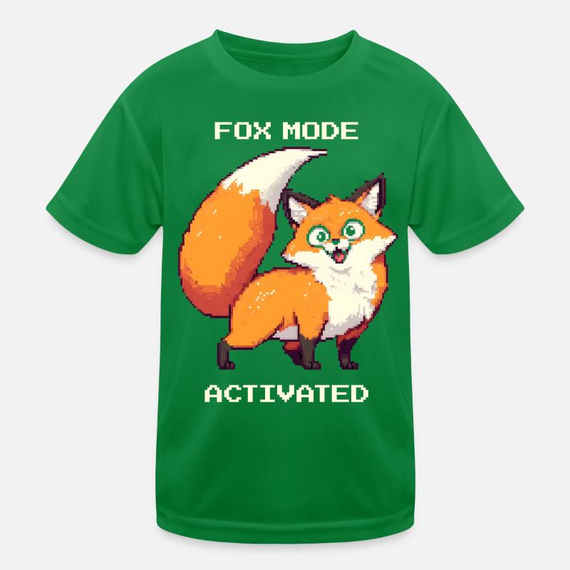 Fuchsmodus aktiviert | derpy Fuchs Humor Kinder Funktions-T-Shirt