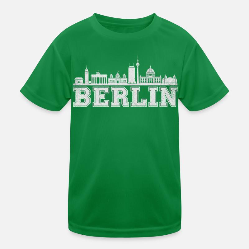 Berlin Skyline Retro  Kinder Funktions-T-Shirt