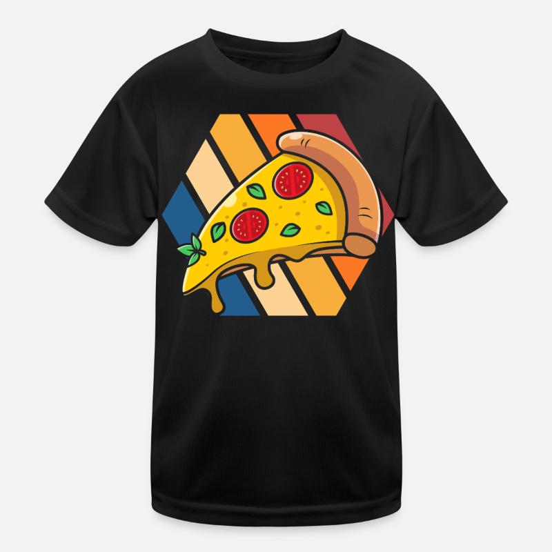 Pizza Pop Art Slice Kinder Funktions-T-Shirt