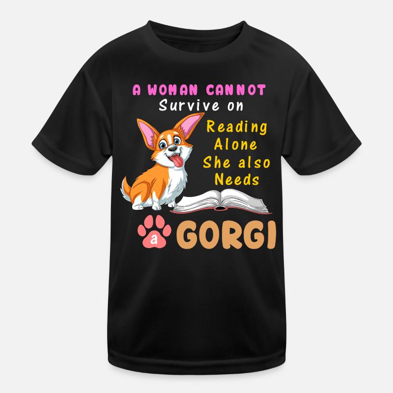 Woman Needs a Corgi Kids Functional T-Shirt