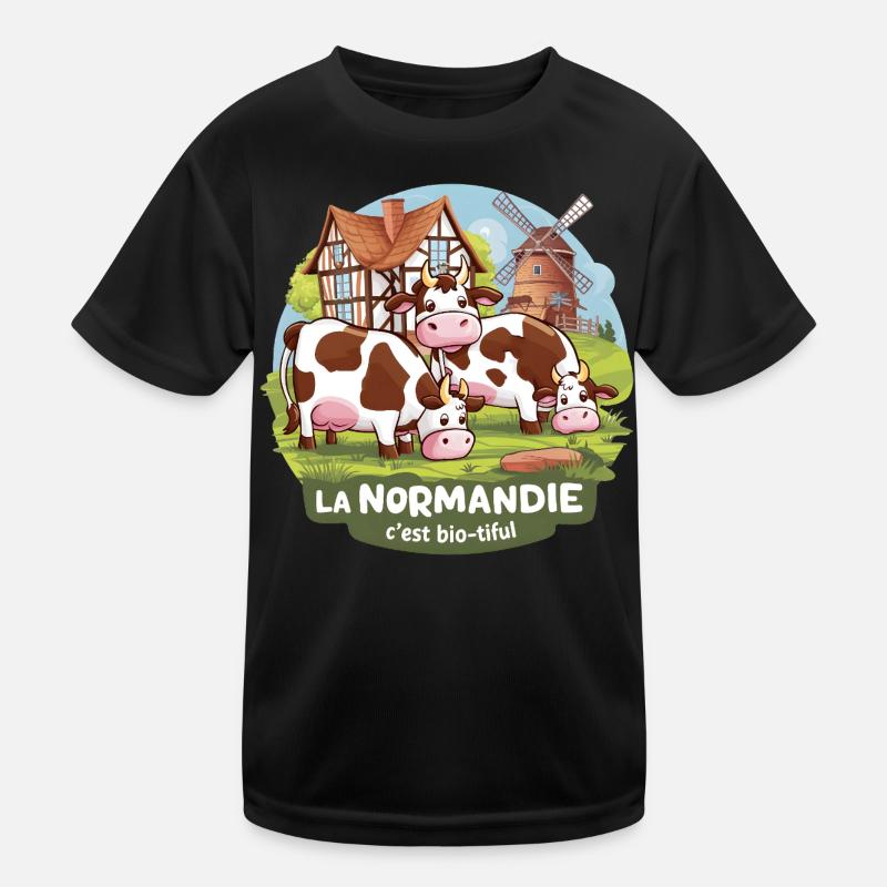 Normandy is Bio-tiful Manche and Cotentin Kids Functional T-Shirt