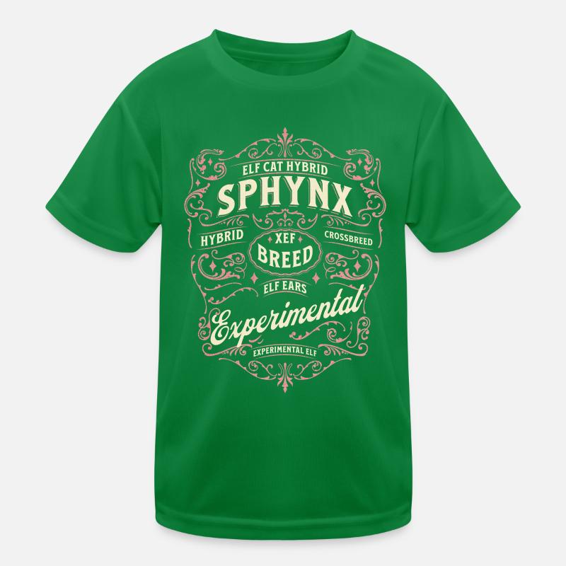 Elfen-Sphinx-Katze Kinder Funktions-T-Shirt