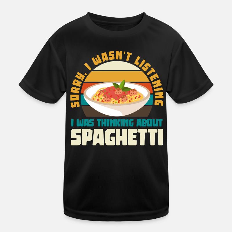 Spaghetti Réflexion Pause Rétro T-shirt sport Enfant