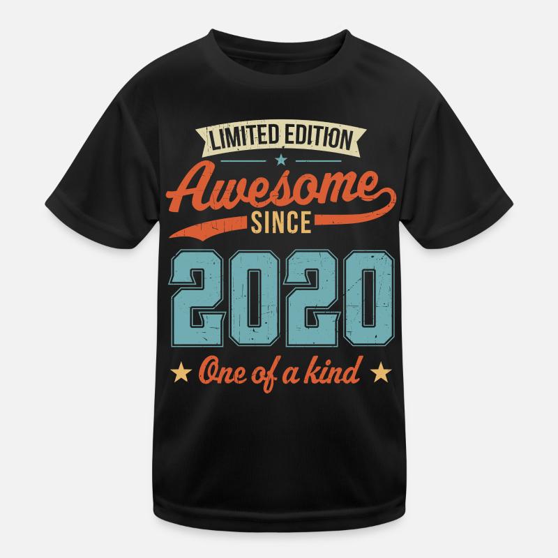 Awesome Since 2020 - Kids Functional T-Shirt - black