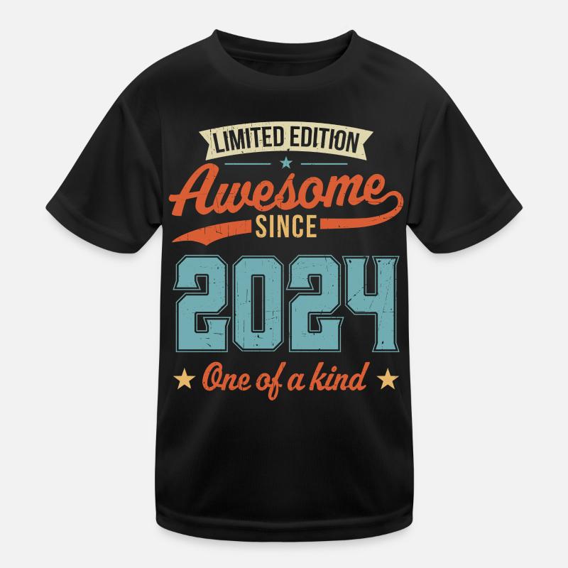 Awesome Since 2024 Kids Functional T-Shirt