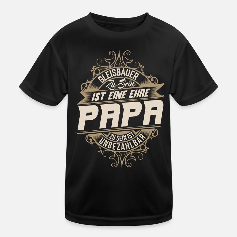 Papa constructeur de pistes T-shirt sport Enfant