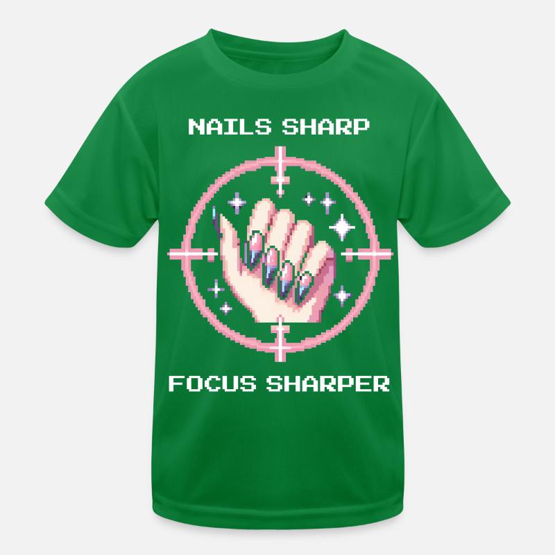 Des ongles acérés, une mise au point encore plus nette | Bord girly T-shirt sport Enfant