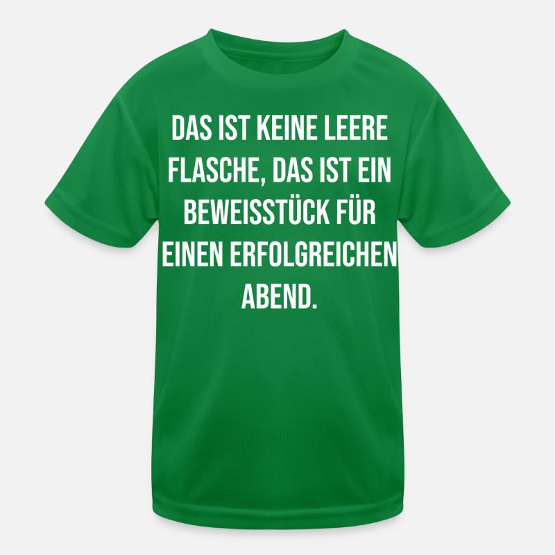 Exhibit Evening Typo Kids Functional T-Shirt