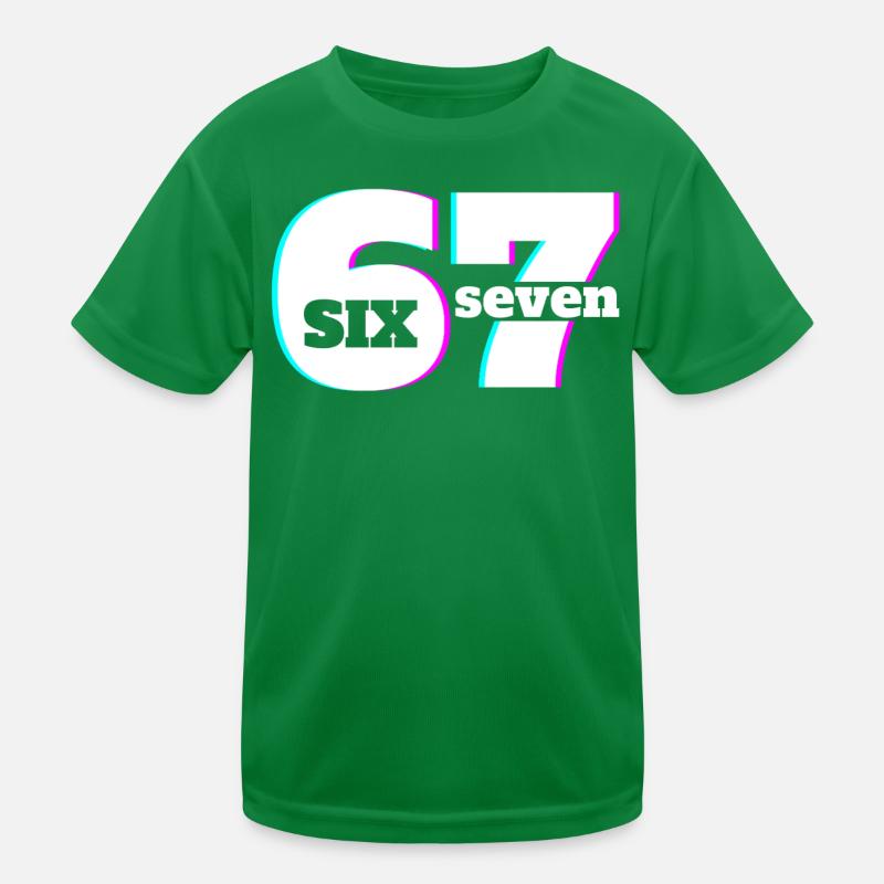 Six Seven 6 7 Meme Fun Design 67 Kinder Funktions-T-Shirt