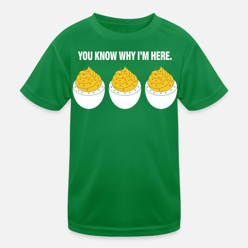 Gefüllte Eier Kinder Funktions-T-Shirt