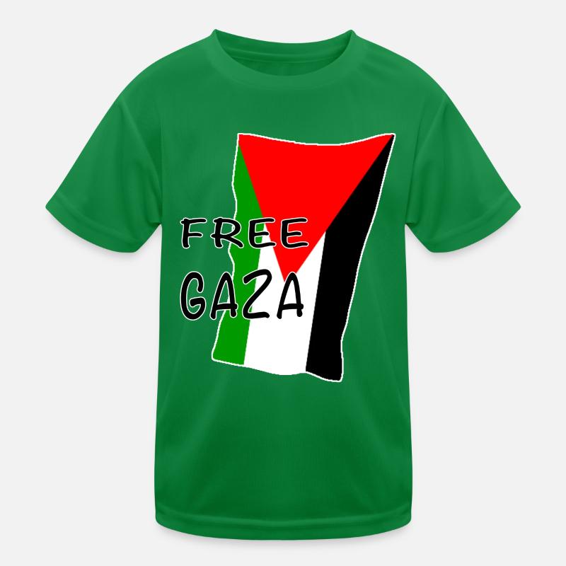 Motif du drapeau de Gaza libre T-shirt sport Enfant