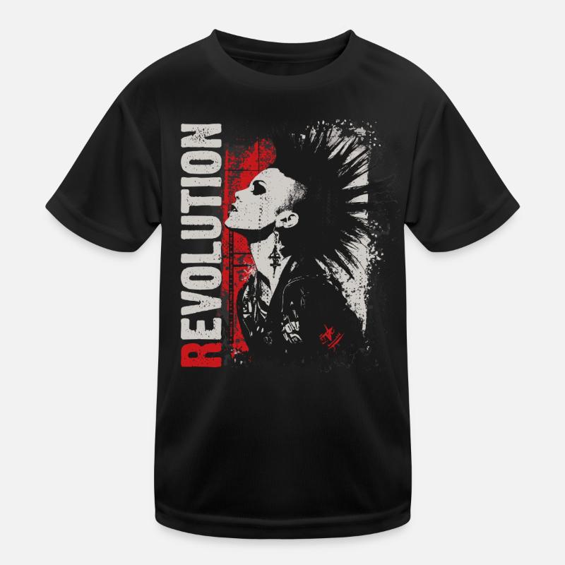 Punkrock Mädchen Revolution Kinder Funktions-T-Shirt