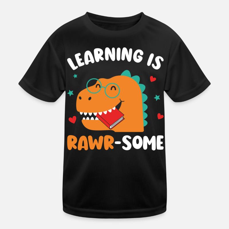 Dinosaur Kindergarten Elementary Kids Kids Functional T-Shirt