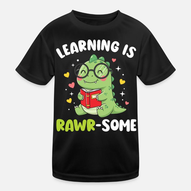 Dinosaur Kindergarten Elementary Kids Kids Functional T-Shirt