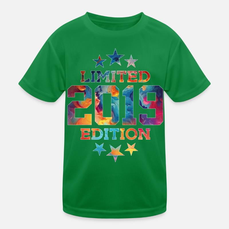 LIMITED EDITION 2019 7. GEBURTSTAG Kinder Funktions-T-Shirt