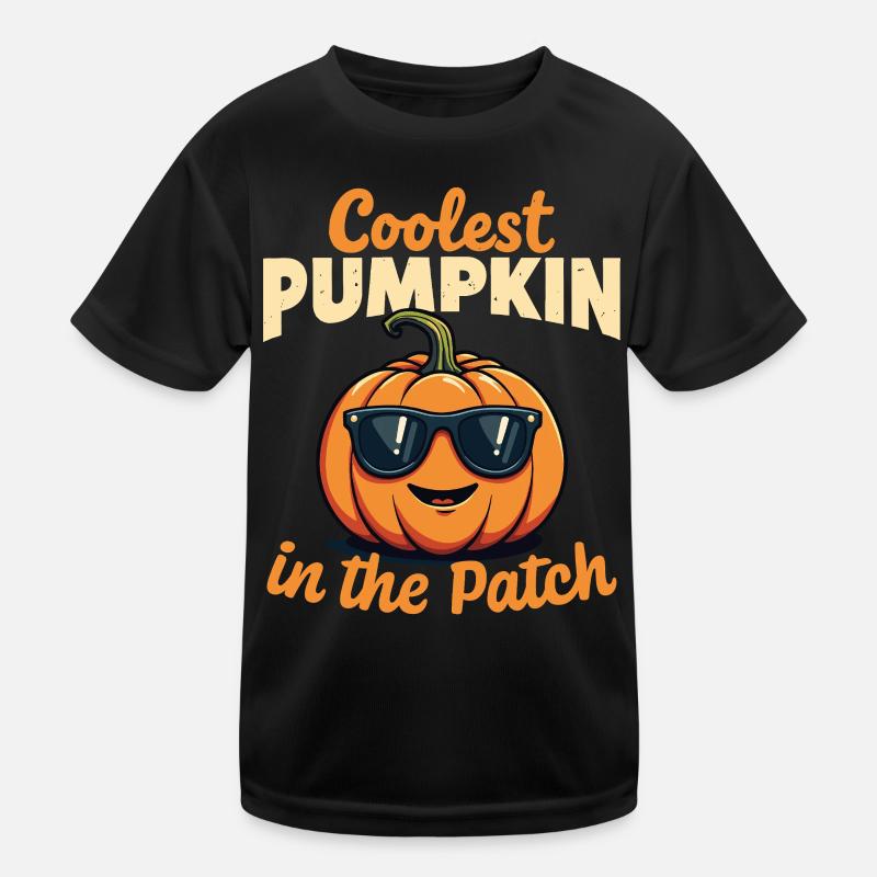 Der coolste Kürbis im Patch Kinder Funktions-T-Shirt