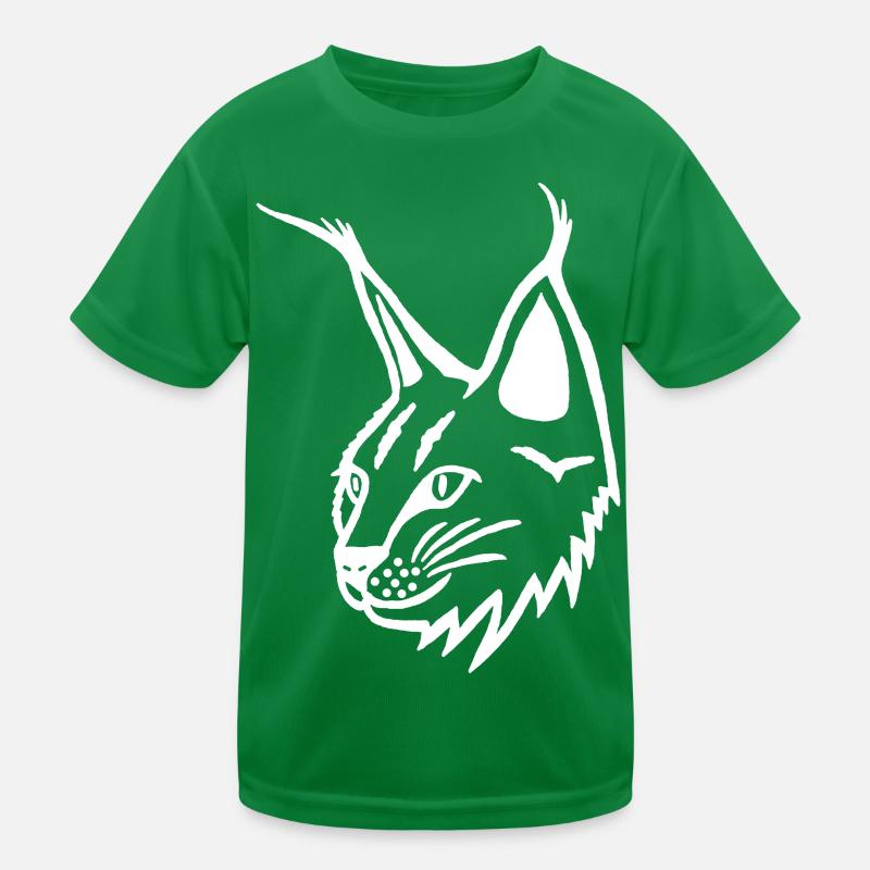 Portrait du lynx blanc T-shirt sport Enfant