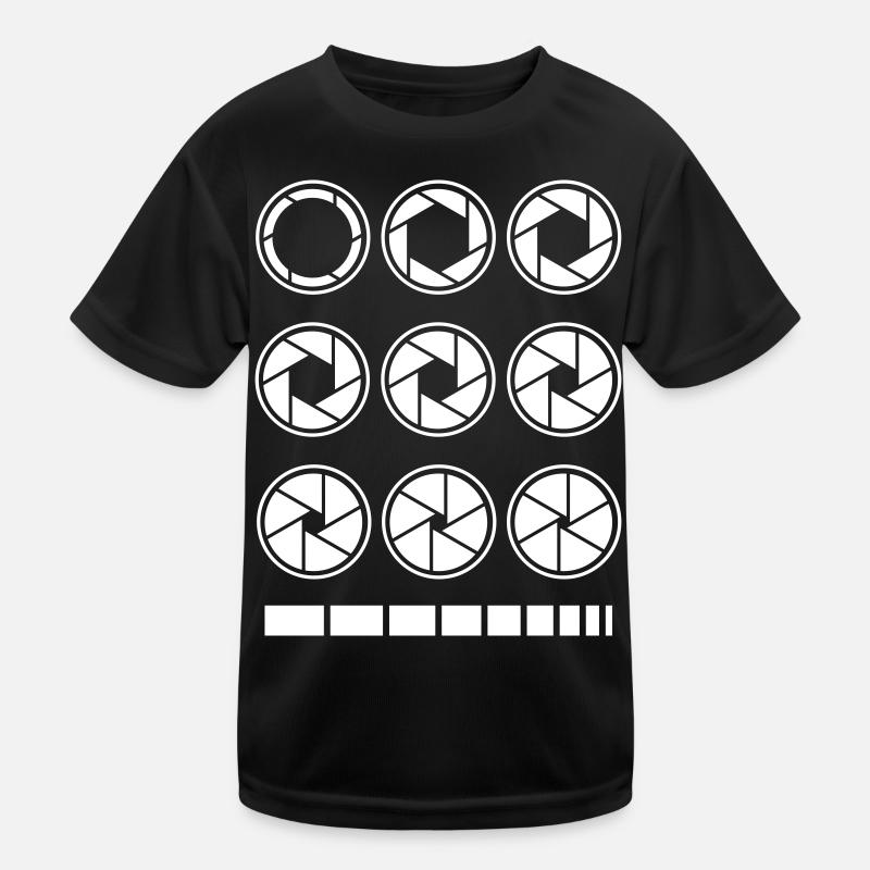 Aperture Exposure Time – Photography & Camera Kids Functional T-Shirt