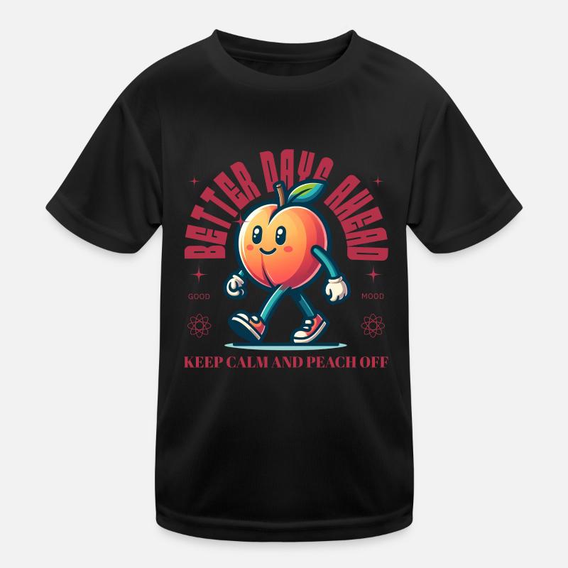 Pêche drôle disant Fruit Lover Pêches T-shirt sport Enfant