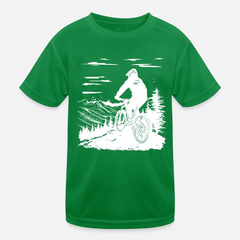 Mountain biking Kids Functional T-Shirt