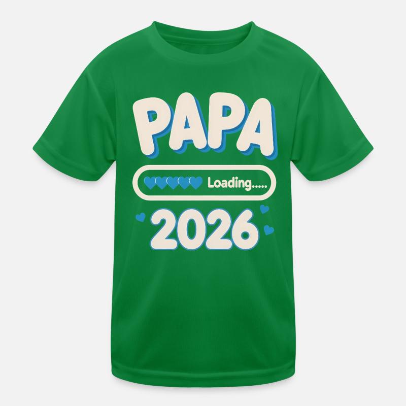 Papa Loading 2026  Kinder Funktions-T-Shirt