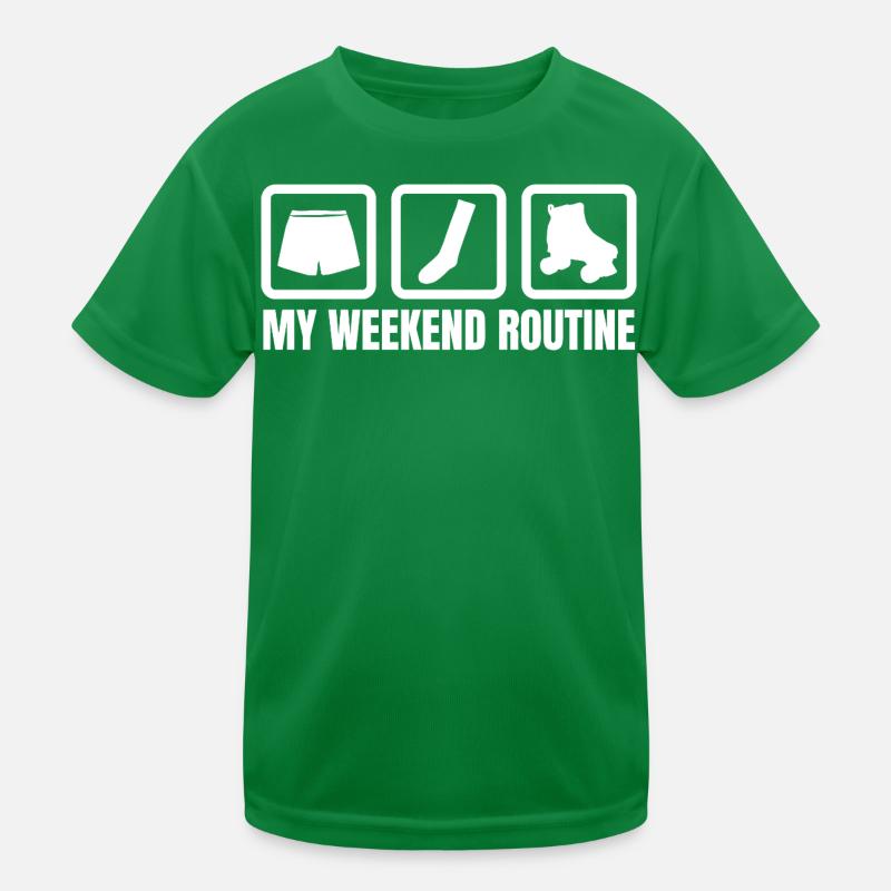 Ma routine du week-end T-shirt sport Enfant