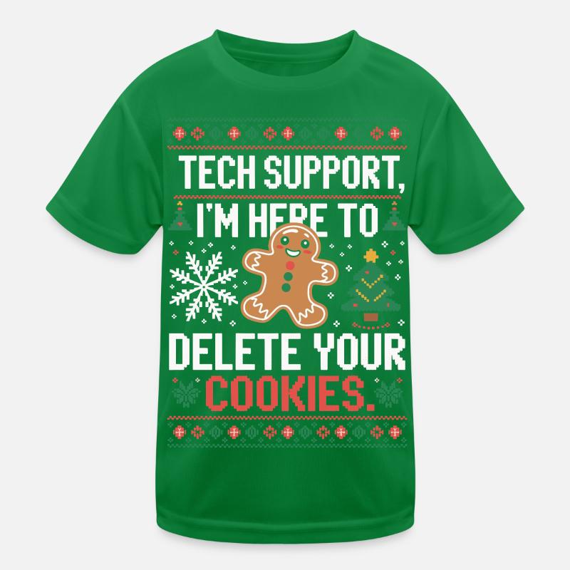 Tech Support Cookie Saying Kids Functional T-Shirt