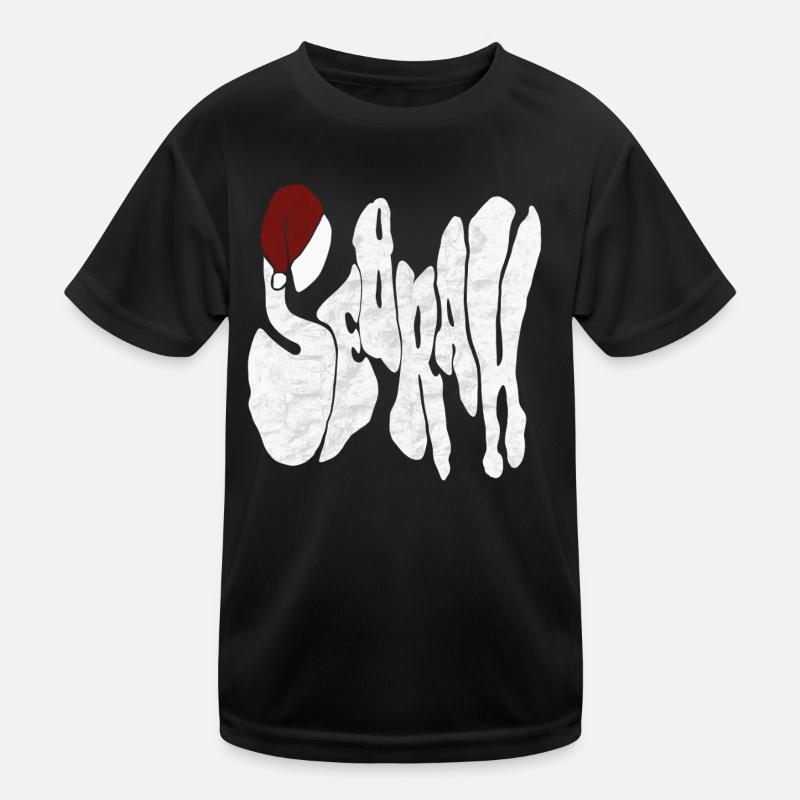 Savage „SEBRAH“ Graffiti Schrift Marmor Kinder Funktions-T-Shirt