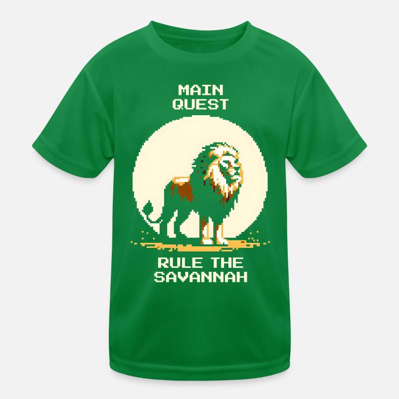 Main Quest: Savanne herrschen | Löwe Wildnis Kinder Funktions-T-Shirt