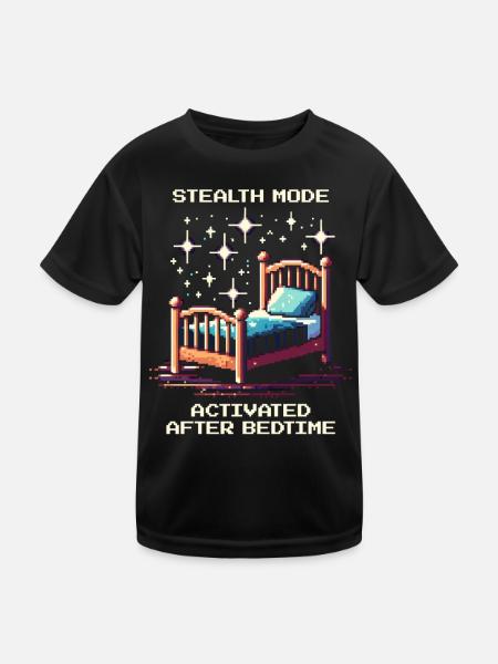 Stealth mode: after bedtime | Parents - Kids Functional T-Shirt - black