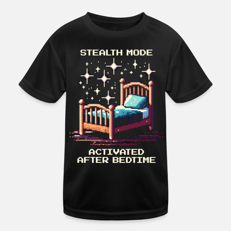 Stealth mode: after bedtime | Parents - Kids Functional T-Shirt - black