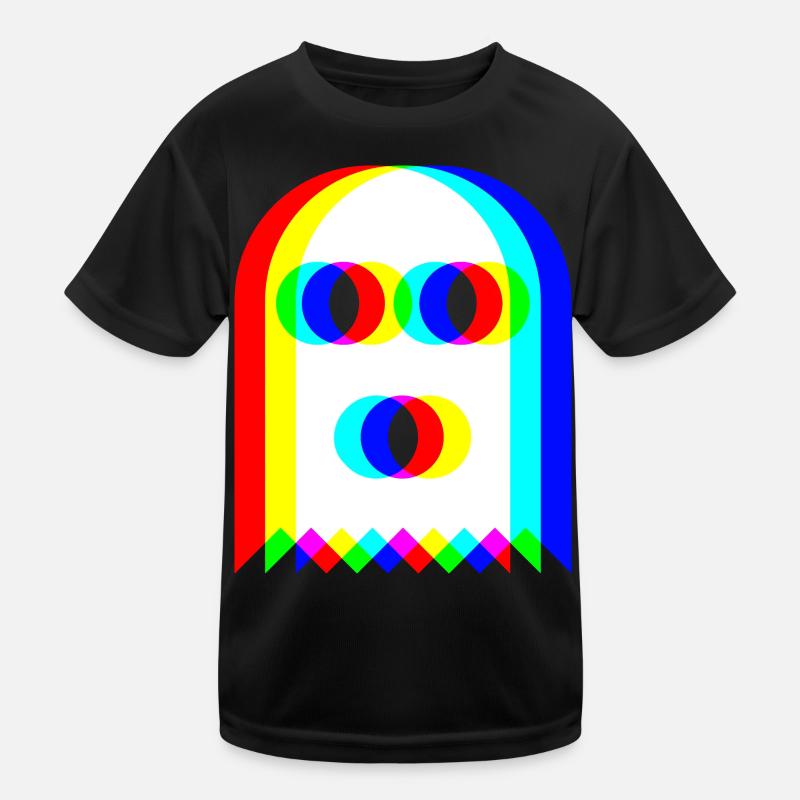 👻 RGB Ghost - Kids Functional T-Shirt - black