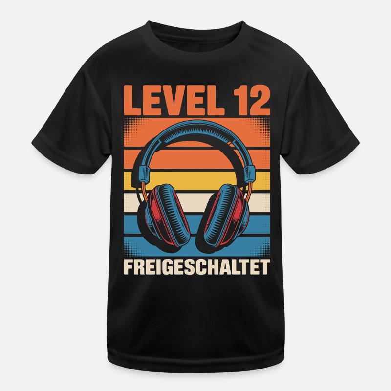 Birthday Level 12 Unlocked Kids Functional T-Shirt