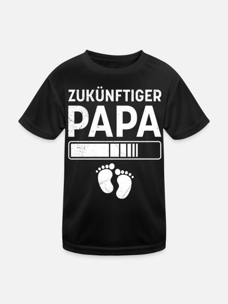 Father-to-be FUTURE DAD Funny - Kids Functional T-Shirt - black - Front