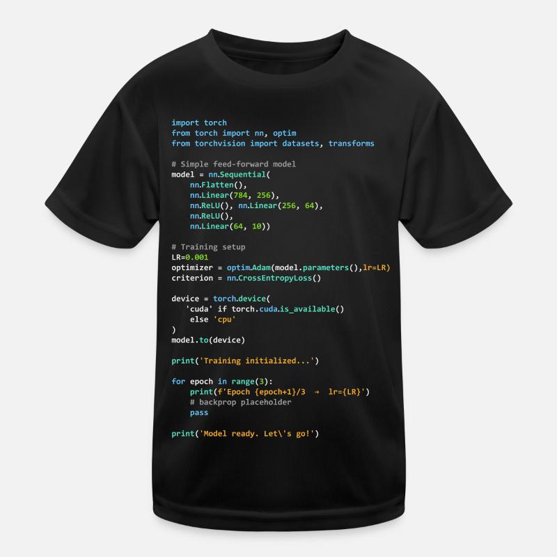 Programmierer Humor - Entwickler Logik und Technik - Kinder Funktions-T-Shirt - Schwarz