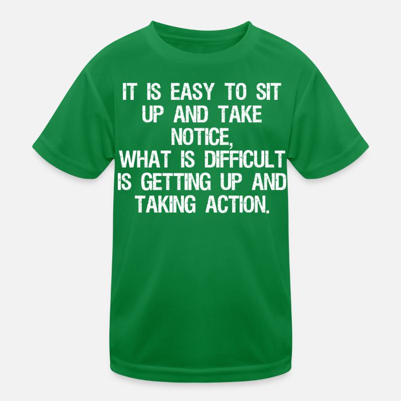 Il est facile de s’asseoir et de remarquer ce qui est T-shirt sport Enfant