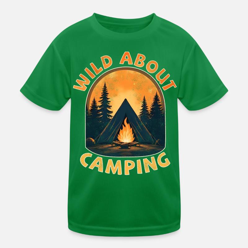 Wild about camping Kids Functional T-Shirt