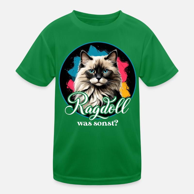 Ragdoll  Katze Kinder Funktions-T-Shirt